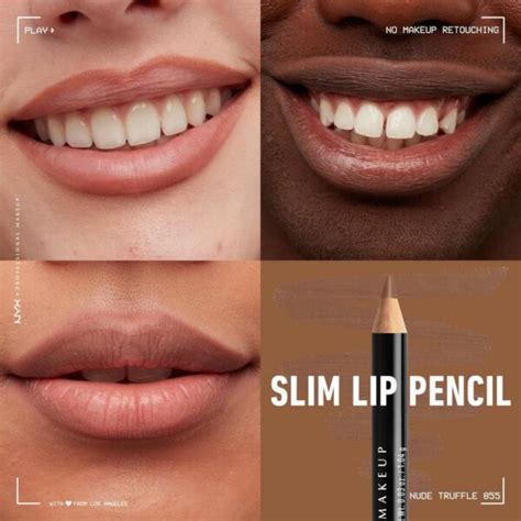 nyx nude truffle|NYX Nyx slim lip liner pencil 